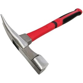 Unibos | 600Grams Brick Hammer-200mm Head Width with Non Slip Ergonomic Fibre Handle Grip Handle for Comfort (Black Red)