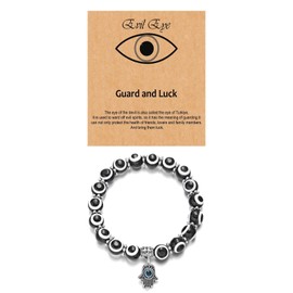 Stocking Stuffers Holiday Outfits for Women 2024 Evil Eye Bracelet for Men Tiger Eye Bracelet Amethyst Bracelet Evil Eye Charm Bracelet Adjustable Stretch Bracelet Bead Bracelet Jewellery Gifts for Women