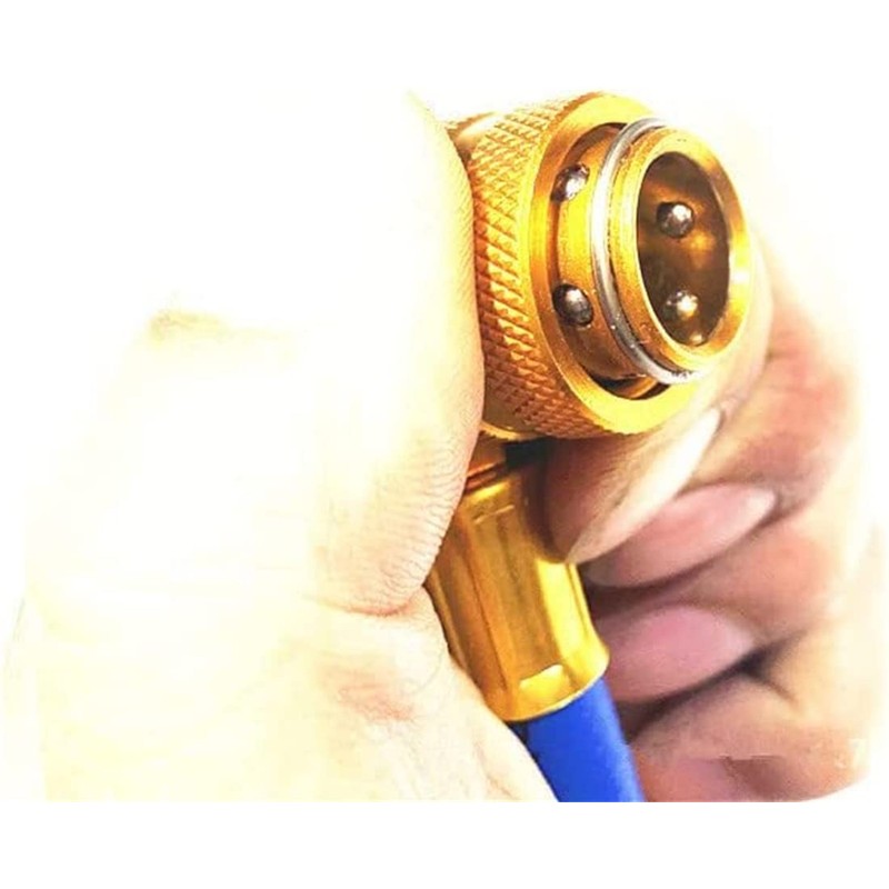 NEFUSI R134a Car Air Conditioner Gas Charging Hose with Meter