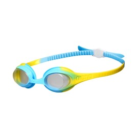 arena Spider Kids Anti-Fog Schwimmbrille für Kinder, Kinder-Schwimmbrille mit UV-Schutz, Selbstjustierender Nasensteg, Hypoallergenische Silikon Dichtungen, Gelb