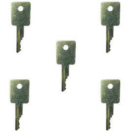 LEFITPA 5 Pack Replacement 58917261 Ignition Key for Bobcat 320 322 E45 E50 T2250 TL360 3450 V417 5600 730 7753 843 853 A220 1600 2000 2400 2410 1213 MT50 MT52 S130 T110 T200 T300 T870 Models