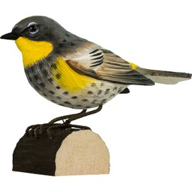 WILDLIFEGARDEN Wildlife Garden WG4670 DecoBird Crown Forest Singer - Hand Carved Decorative Wooden Bird - North American Birds