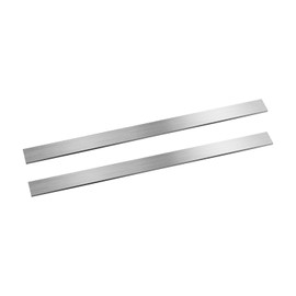 304 Stainless Steel Flat Bar 2PCS, 1/8" Thick 1 3/16" Wide 12" Long, Brushed Finish, Durable Versatile Trim Strips, Easy to Shape for DIY, Kitchen, Home Repairs