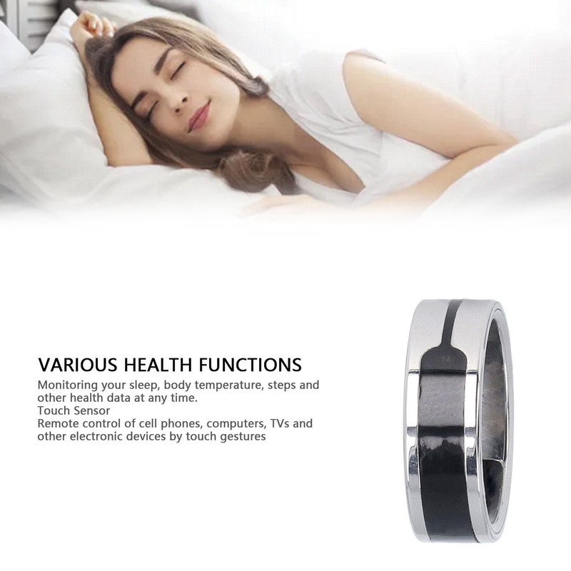 Smart Ring Health Tracker Waterproof Sleep Tracker with Charging Base
