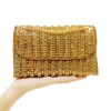 zebrum Evening Clutch Bag for Women, Chain Shoulder Bags Rhinestones