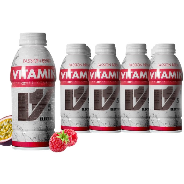 Vitamin 1 VITAMIN 1 Hydration Drink, Passion-Berry Electrolyte Vitamin Water,