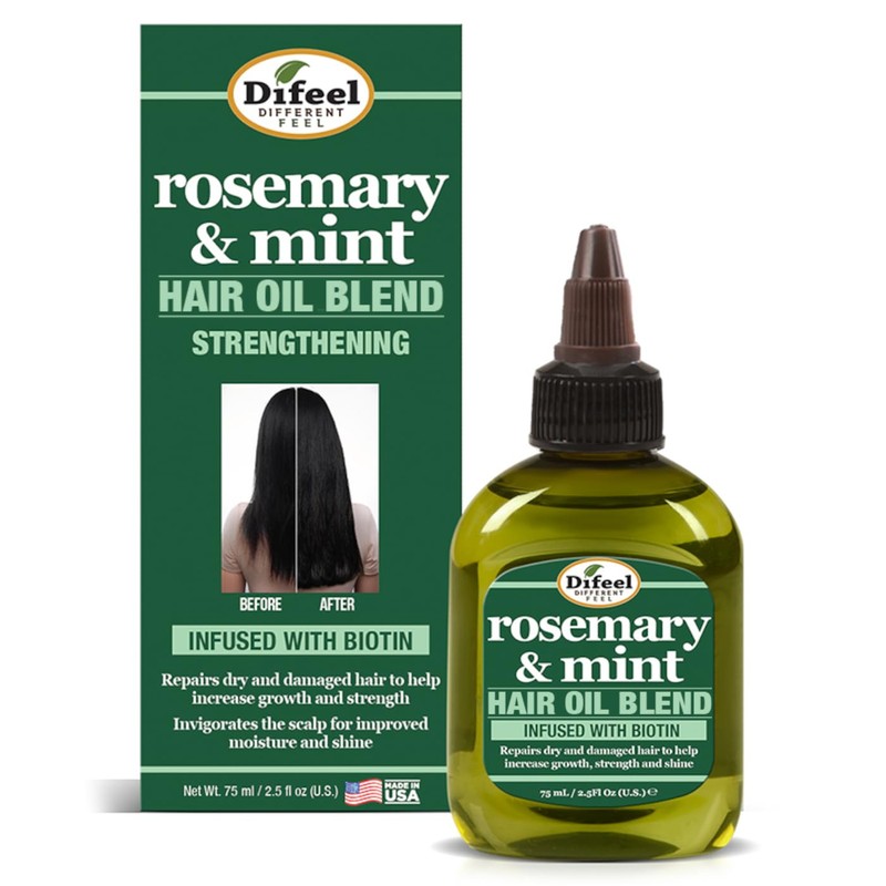 Difeel Aceite para el cabello premium de romero y menta