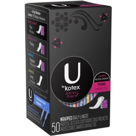 U by Kotex Barely There Thin Liners 50 ea (Pack of 11)