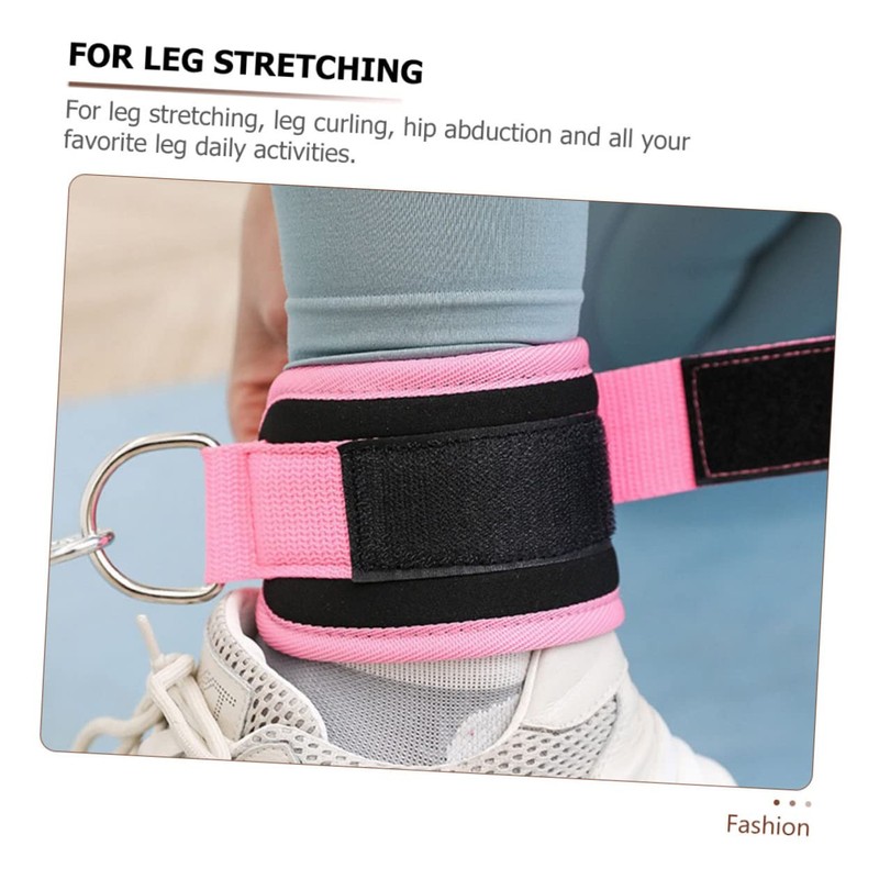WOONEKY 1Pc Pink Ankle Strap for Fitness Resistance Band Durable