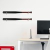 2 Pair Baseball Bat Wall Mount, Acrylic Horizontal Baseball Bat