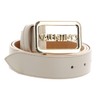 VALENTINO Around Plaque Buckle Belt W85 Ecru/Oro - Can be