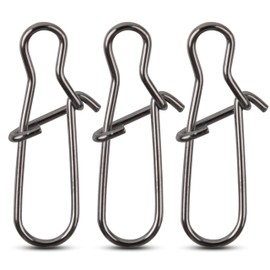 120pcs Fishing Duo Lock Snaps,Strong Nice Snap Swivel Stainless Steel Lure Hook Connector Fishing Tackle for Freshwater Saltwater,Test 26LB-220LB (8#)