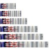 White Water Archery Non-Laminated Metallic USA Flag Arrow Wraps 15