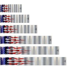 White Water Archery Non-Laminated Metallic USA Flag Arrow Wraps 15 pk Choose Length Width (3, 1)