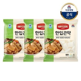 Daelim Sun 대림냉장 애니쿡 한입곤약 1kg x3개 Daelim Refrigeration Anycook Bite-Sized Konjac 1kg x 3 Packs