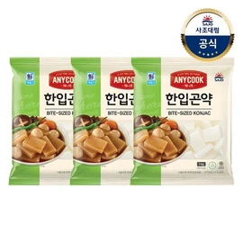 Daelim Sun 대림냉장 애니쿡 한입곤약 1kg x3개 Daelim Refrigeration Anycook Bite-Sized Konjac 1kg x 3 Packs