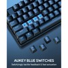 AUKEY KMG16 Mechanical GAMING Keyboard Blue Switches 104key 6-color backlight