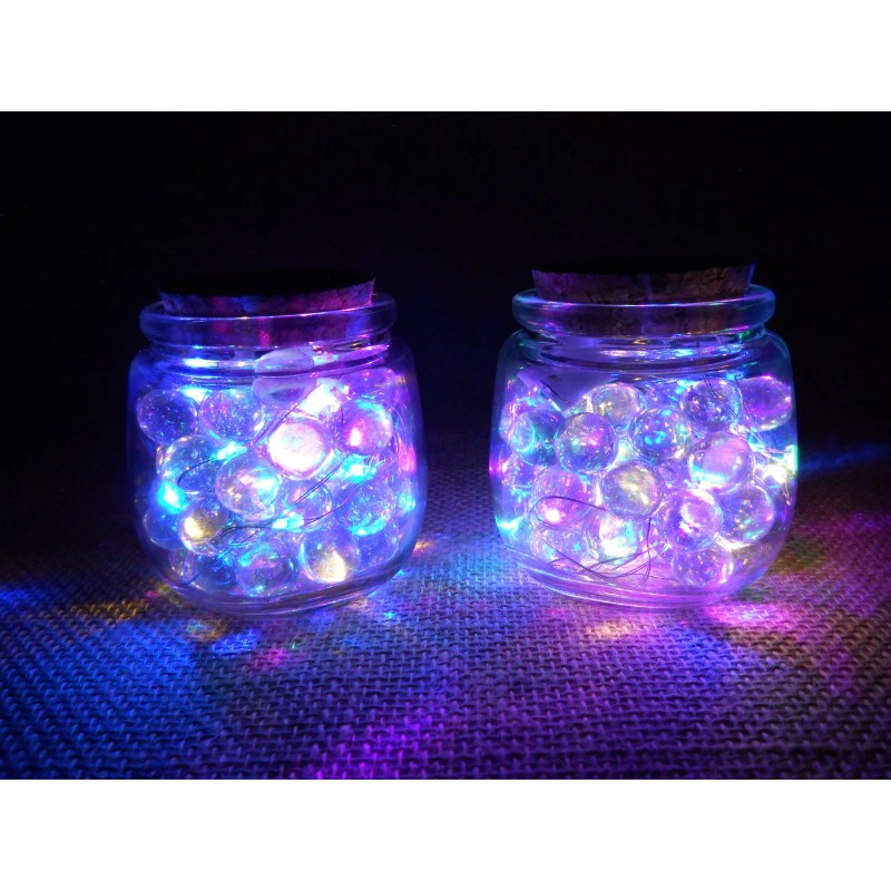 Decor LED Rope Nightlight Mystical Fairy Jar with Cork Lid