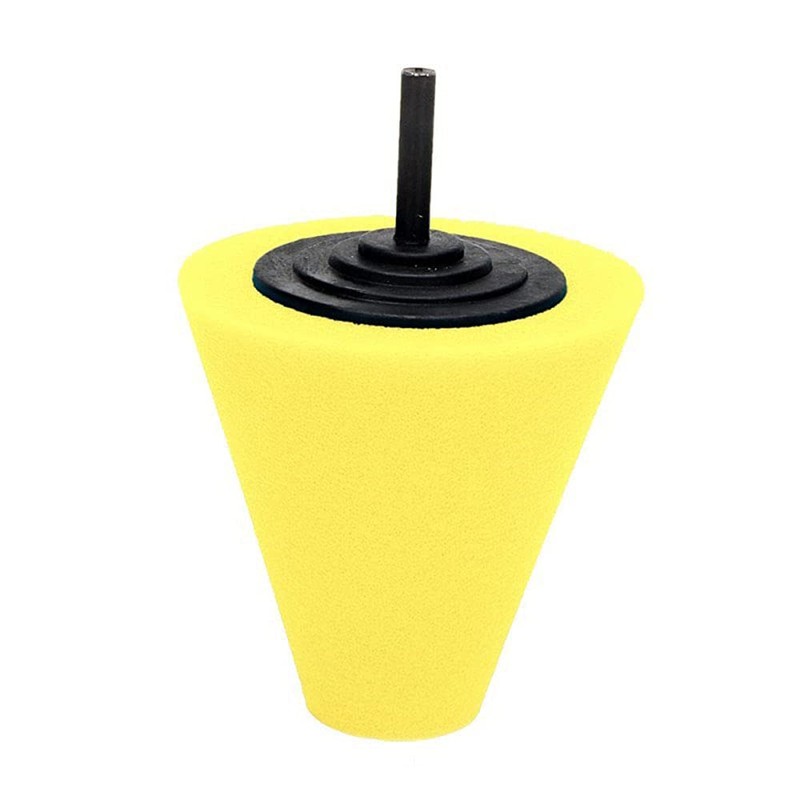 ANCLLO 3 Colors Electric Sponge Cone Metal Polishing Foam Pad