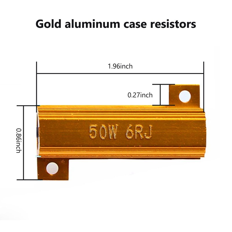 NGHEY Car LED decoder H11 2-PC Eliminates LED Faults In