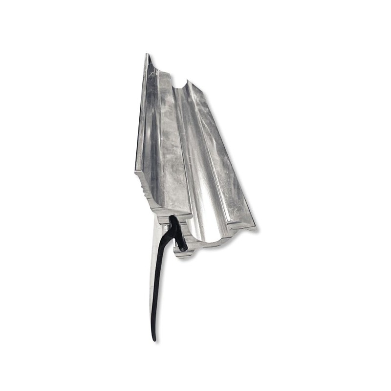 Gray Vinyl Framed Shower Door Drip Sweep Wipe Seal Angled