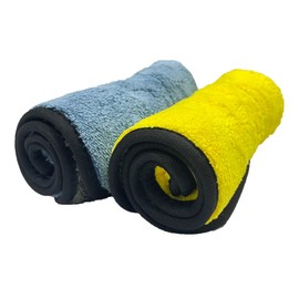 yamashiro YK-038 Super Absorbent Super Thick Microfiber Cloth for Motorcycles and Cars, 11.4 x 15.4 inches (290 x 390 mm)