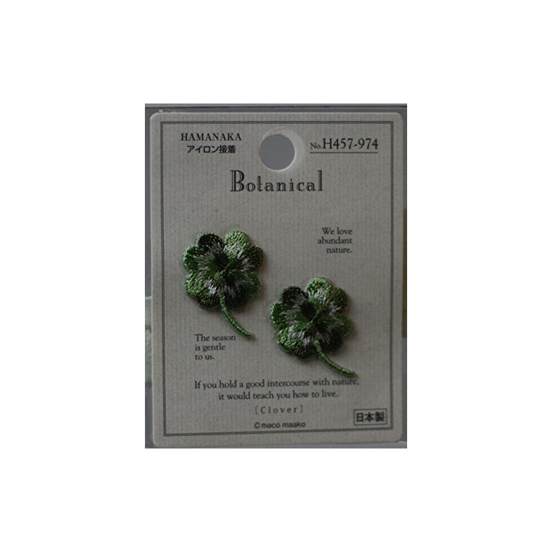 Hamanaka Botanical Patch Four-Leaf Clover H457-974