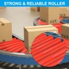 PATIKIL Polyurethane Coated Conveyor Roller 2.4" Diameter 8" Length, Stainless