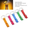 100pcs Bottle Opener Keychain Colorful Aluminum Alloy Can Opener Key