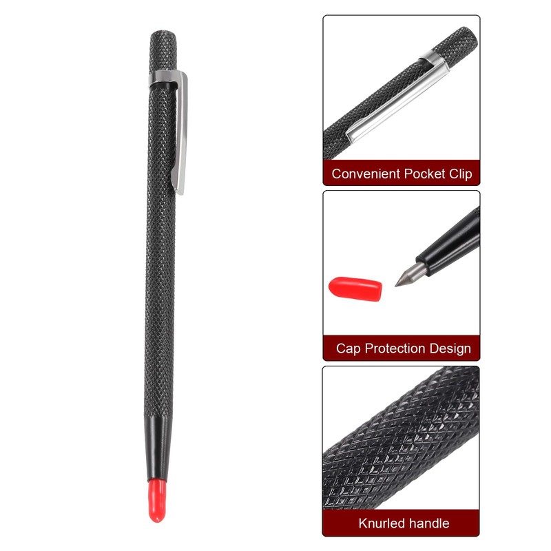 HARFINGTON Tungsten Carbide Tip Scriber with Clip Alloy Etching Pen