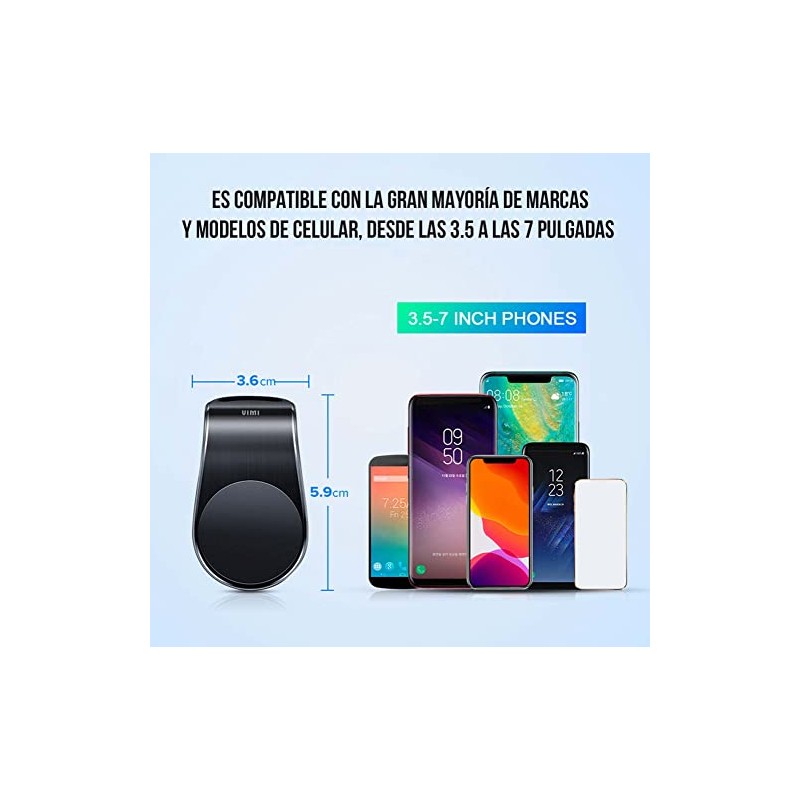 Vimi Soporte De Auto Clip para Celular Magnético con Imán