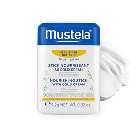 Mustela Baby Nourishing Stick - Hidratante para labios y rostro para piel seca - con aguacate natural, crema fra y cera de abejas - 0.32 oz.          