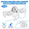 LELE LIFE 2 Pack Broom Holder Mop Hanger - Strong