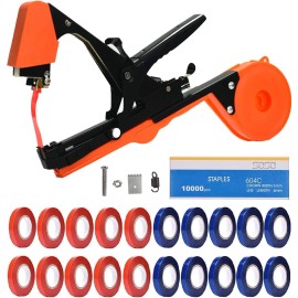 SUCA Plant Tying Machine, Tape Cattle Panels for Garden,Plant Orange