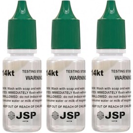 Waytest 14K Gold Testing Solution Purity Determiner Jewelry Scrap Precious Metal 3 Bottles
