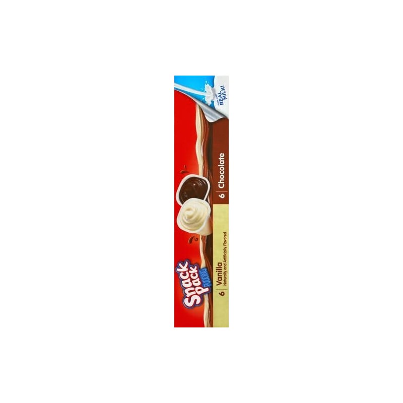 Snack Pack Family Pack Pudding Cups, 12 Count, Chocolate &