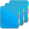 Dunwell 5-Tab Dividers with Pocket for 3-Ring Binders (3 Sets,