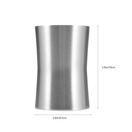 Luxshiny 2pcs Stainless Steel Cup Metal Tumbler Bathroom Tumbler Wash Cups Mugs Metal Cup Travel