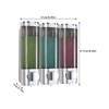 Shampoo Conditioner Dispenser, Soap Dispenser Wall Mounting, No Drilling, Shower