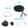 YOUSHARES Camera Mic Windscreen, 8 Pieces Fur Wind Muff Wind