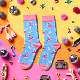 HAPPYPOP Dancer Gifts Ballet Gifts Ballerina Gifts, Dance Teacher Gifts Dancing Gifts, Dance Socks Ballet Socks For Women Dance Socks For Dancers
