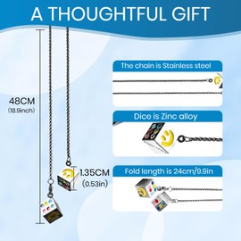 Fuzzy Dice Car Pendant with Hanging Dangle for Rearview Mirror, Cute and Cool Ornament Decorations for Both Men and Women（Colorful）