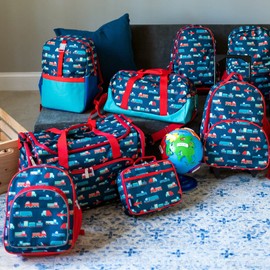 Wildkin Kids Weekender Duffel Bags for Boys & Girls, Perfect for Sleepovers and Travel Duffel Bag for Kids, Carry-On Size & Ideal for School Practice or Weekend Travel Bag (Transportation)