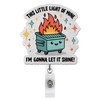 Funny Dumpster Fire Badge Reel, This Little Light of Mine