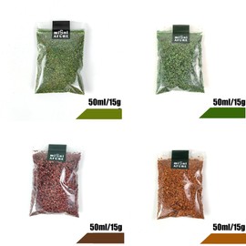 Cayway Realistic Miniature Leaves,4 Pack Shrink Model Scenery Leaf, 4 Color Simulation Leaves for DIY Railway Fairy Garden Simulation Vine for Fairy Garden Diorama Scenery Landscape Layout