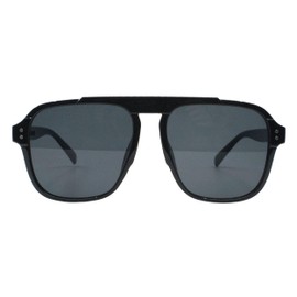 PASTL Unisex Vintage Fashion Sunglasses Top Bridge Square Frame UV 400 Black