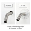 Danco 12006 Shower Arm Stabilizer Bracket and Flange Cover, No