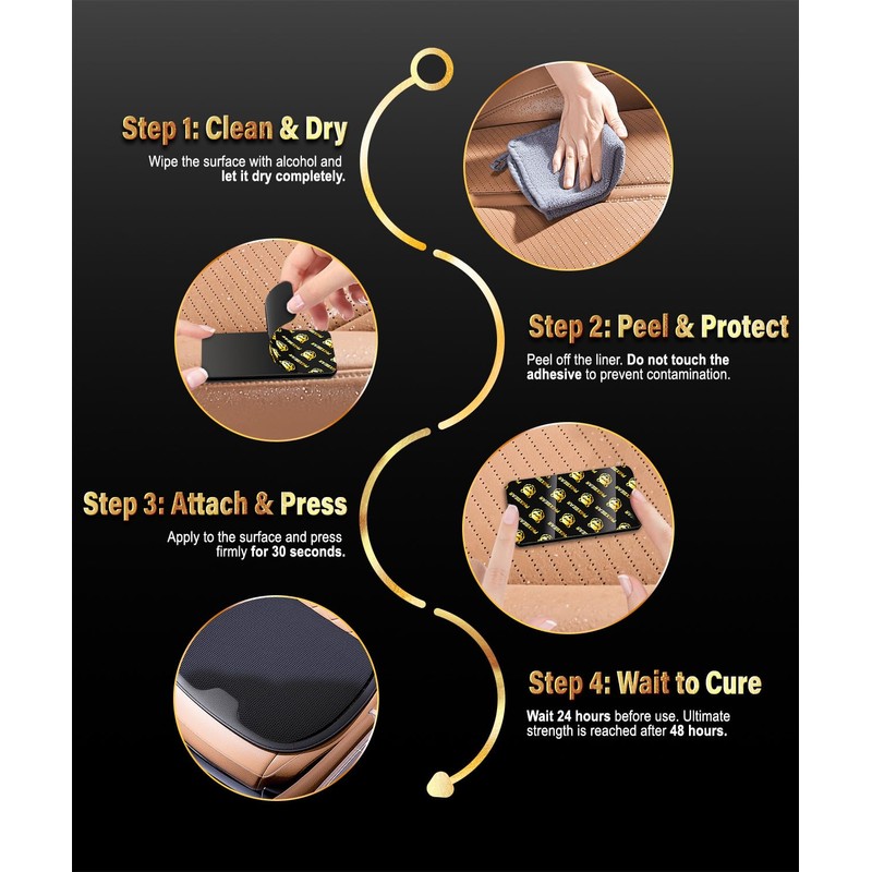 PHIXBEAR 12 Sets Industrial Strength Hook and Loop Strips with