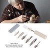 Craft Knife Set 6 Steel Blades Ergonomic Handle Hobby Knife