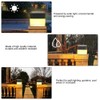 Solar Powered LED Square Warm White Light for Garden Fence